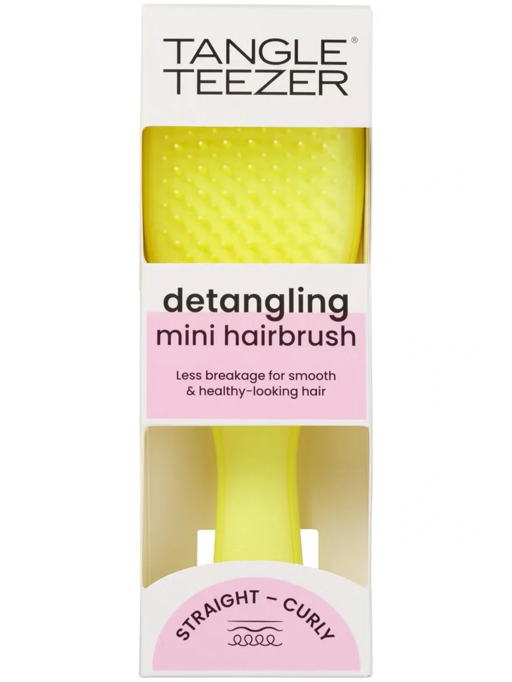 Tangle Teezer Detangling Mini Hairbrush — Bright Yellow